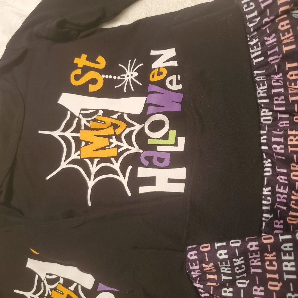 Black Halloween Kids Matching Set - Picture 3 of 4